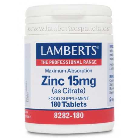 Zinc 15mg (como Citrato)