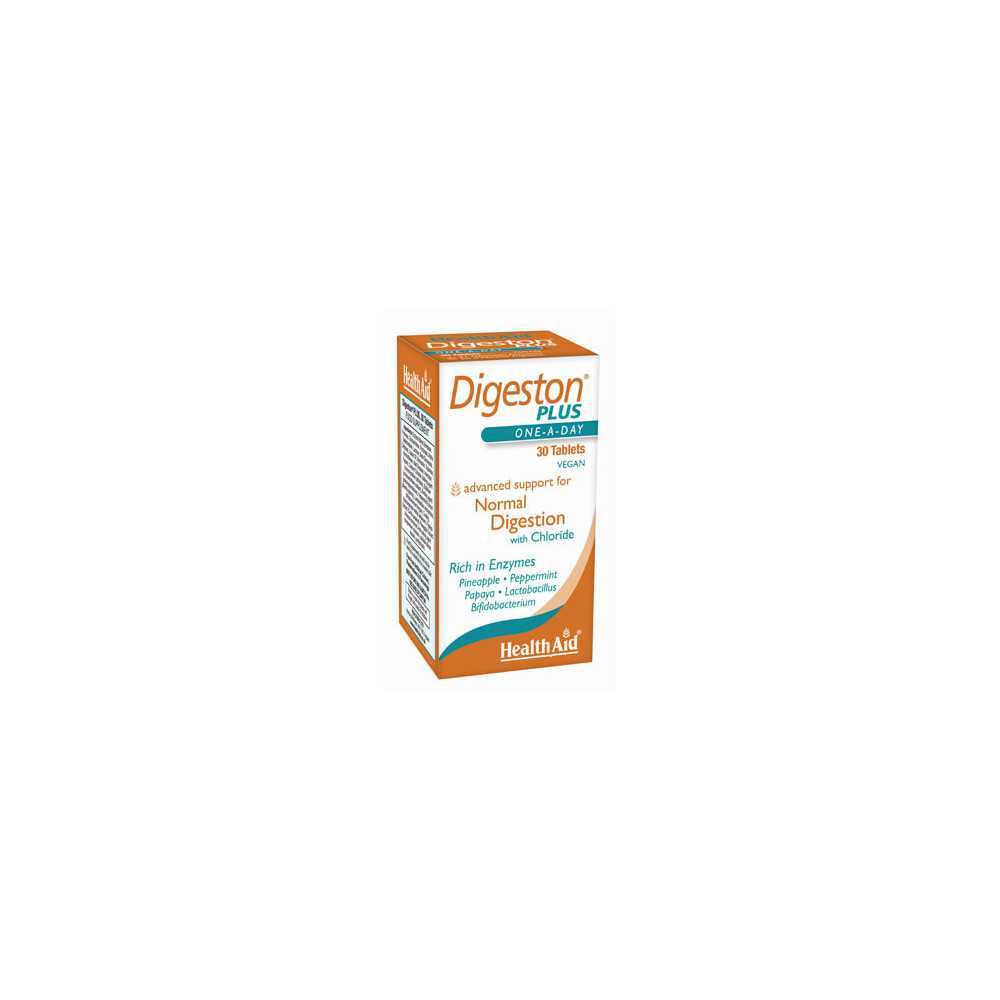 Digeston Plus con probióticos 30 comp. HealthAid. Digeston Plus con probióticos 30 comp. HealthAid.