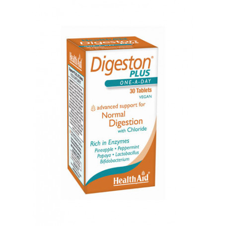 Digeston Plus con probióticos 30 comp. HealthAid.