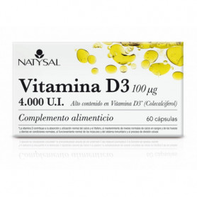 Natysal Vitamina D3 4000Ui (Colecalciferol) 60 cápsulas