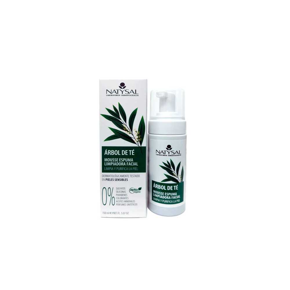 Natysal Mousse Espuma Limpiadora Facial Arbol del Té 150 ml. Natysal Mousse Espuma Limpiadora Facial Arbol del Té 150 ml.