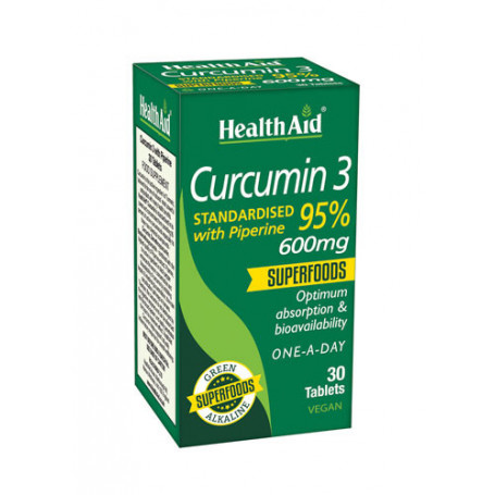 Health Aid Curcumin 3 30 comprimidos