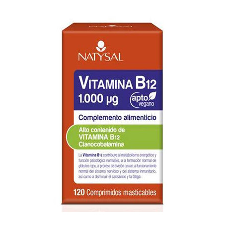 Natysal Vitamina B12 1.000 mcg. 120 comprimidos