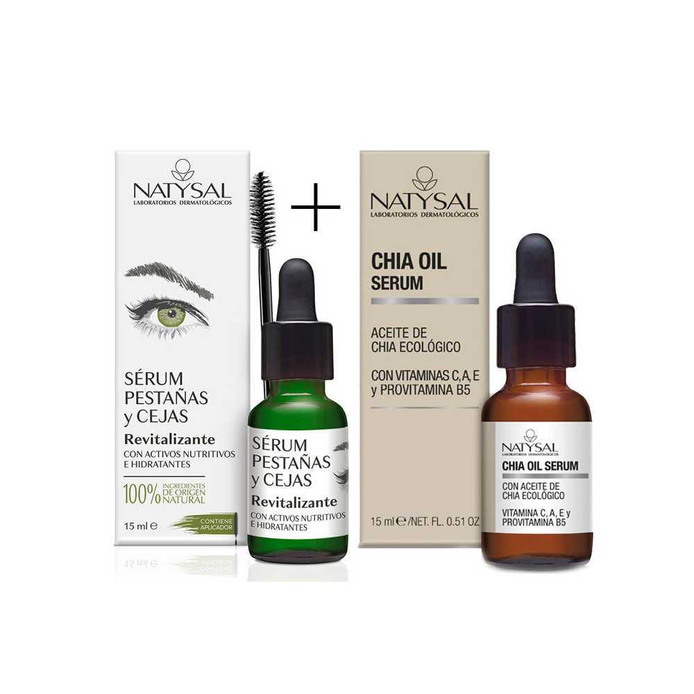 Pack Natysal Sérum Pestañas y Cejas + Serum Chia Oil Pack Natysal Sérum Pestañas y Cejas + Serum Chia Oil