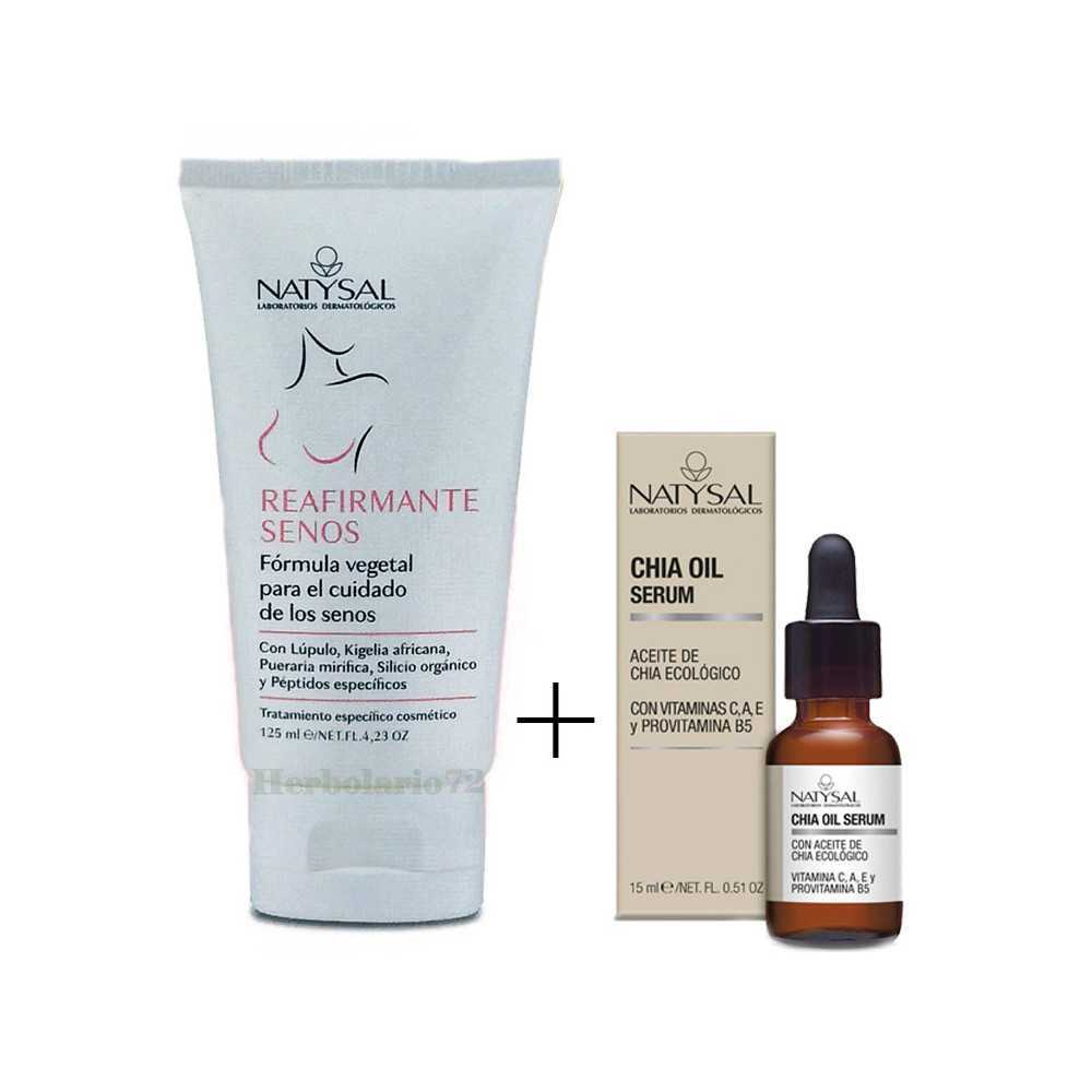 Pack Natysal Crema Reafirmante de Senos + Sérum Chia Oil Pack Natysal Crema Reafirmante de Senos + Sérum Chia Oil