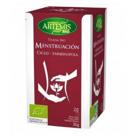 Tisana Menstruación 20 bolsitas. Artemis BIO