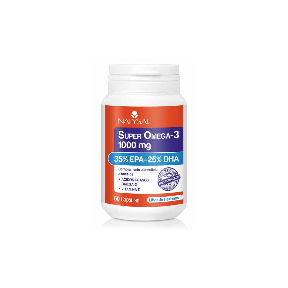 Super Omega 3 1000mg 60 cápsulas. Natysal Super Omega 3 1000mg 60 cápsulas. Natysal