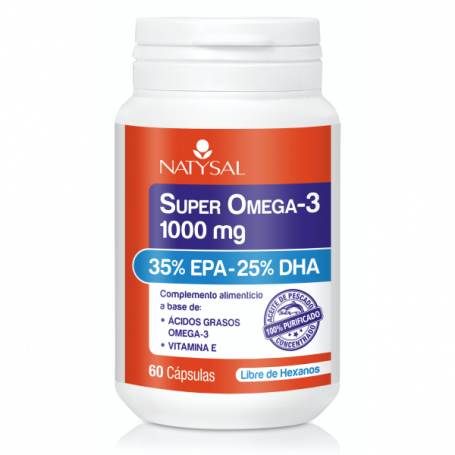 Super Omega 3 1000mg 60 cápsulas. Natysal