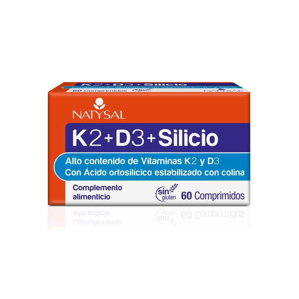 Natysal K2 + D3 + Silicio 60 Comprimidos Natysal K2 + D3 + Silicio 60 Comprimidos