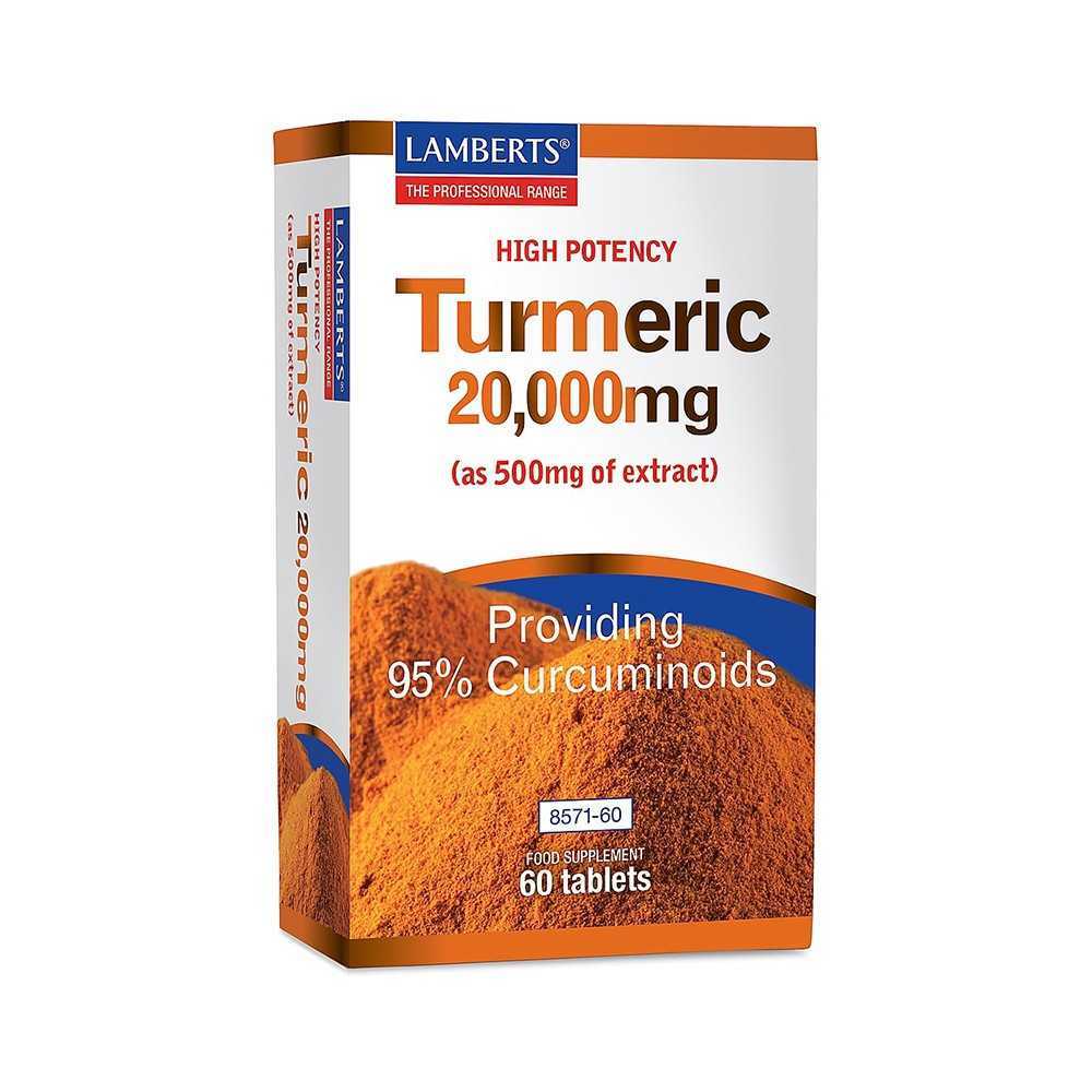 Cúrcuma 20.000mg 60 tabletas Cúrcuma 20.000mg 60 tabletas