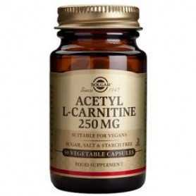 Solgar Acetyl L-carnitina 250mg. 30vegicaps