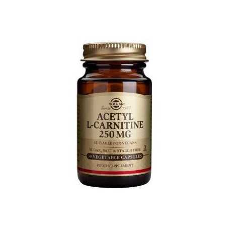 Solgar Acetyl L-carnitina 250mg. 30vegicaps
