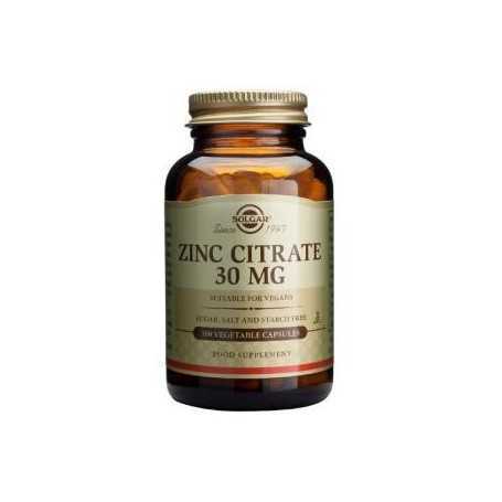 Solgar Citrato De Zinc 30mg. 100cap.