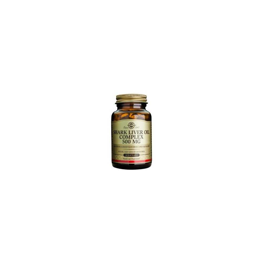 Solgar Aceite De Higado De Tiburon Complex 500mg. 60cap. Solgar Aceite De Higado De Tiburon Complex 500mg. 60cap.
