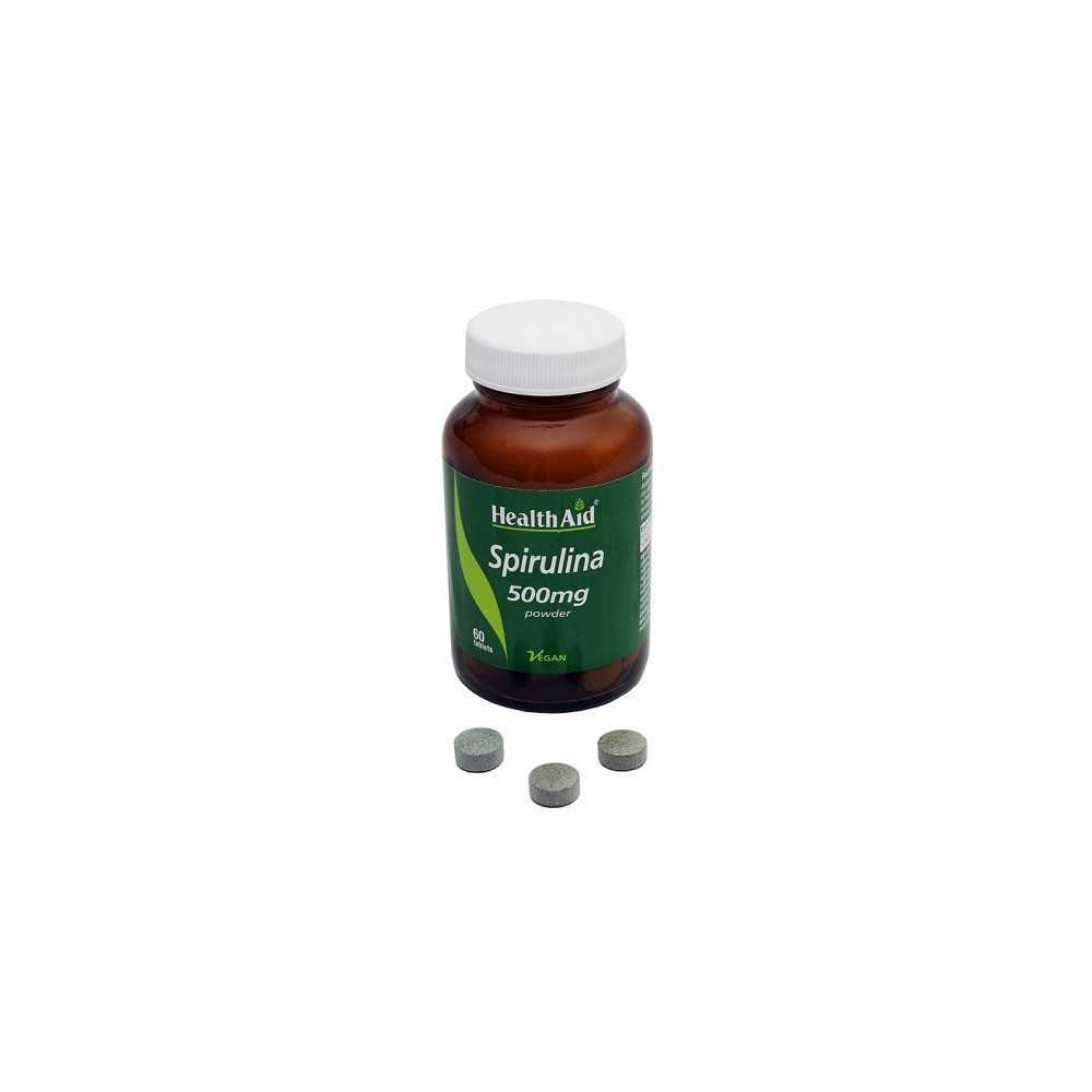 Espirulina 500mg 60 comp. HealthAid Espirulina 500mg 60 comp. HealthAid