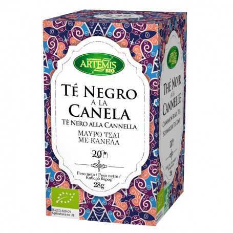 Té Negro a la Canela 20 bolsitas. Artemis BIO