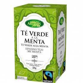 Té Verde a la Menta 20 bolsitas. Artemis BIO