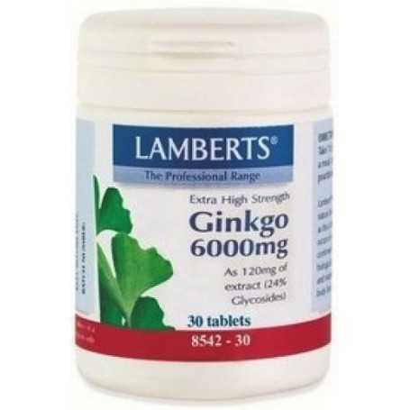 Ginkgo Biloba 6.000mg 30 tabs.