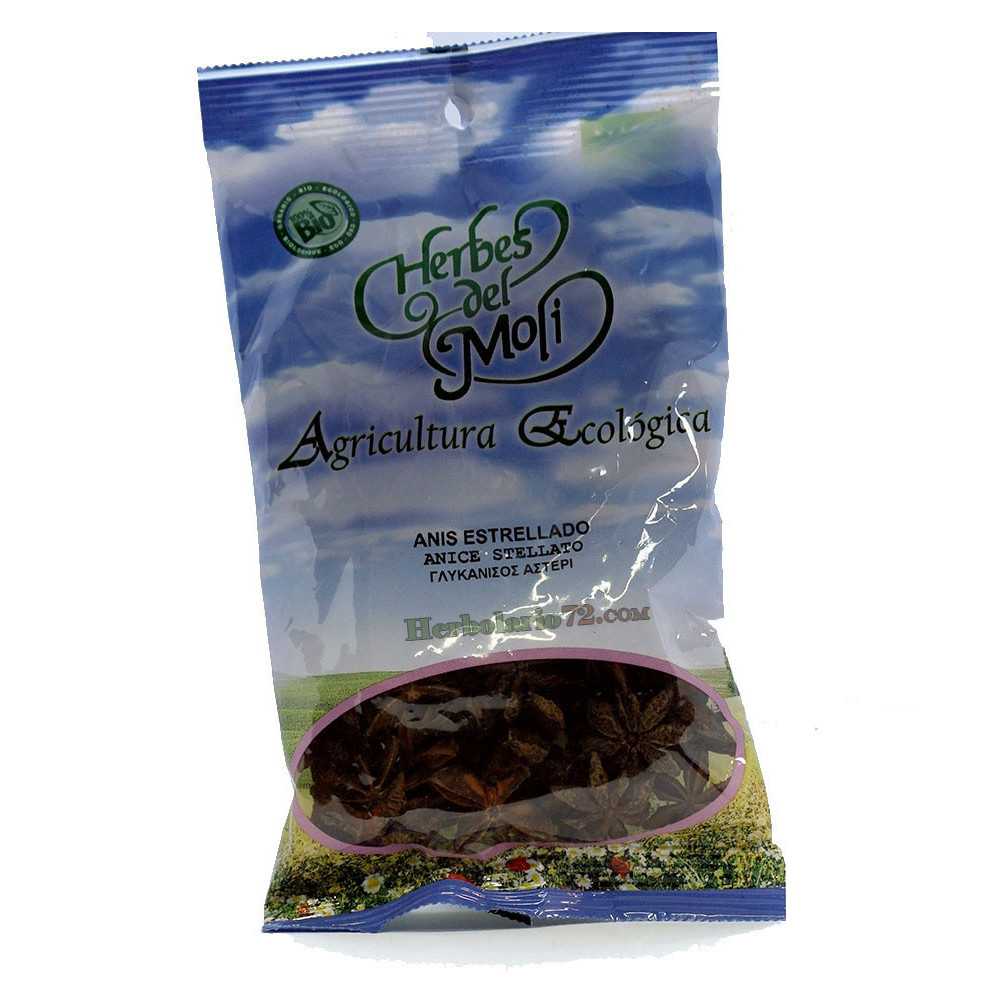 Anís Estrellado ECO 60 Gramos. Herbes del Moli Anís Estrellado ECO 60 Gramos. Herbes del Moli
