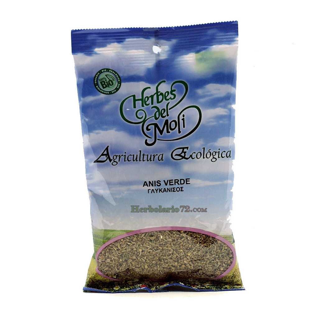 Anís Verde ECO 70 Gramos. Herbes del Moli Anís Verde ECO 70 Gramos. Herbes del Moli
