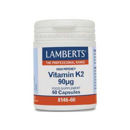 Vitamina K 90 mcg. 60 comprimidos. Lamberts