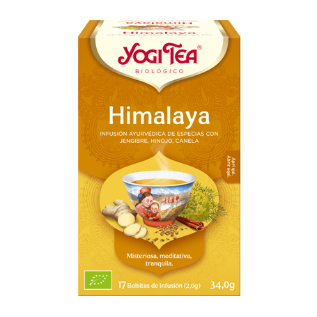 Yogi Tea Himalaya 17 bolsitas de infusiones Bio.