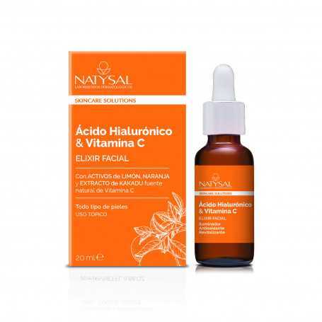 Elixir Facial Acido Hialurónico + Vitamina C. 20 ml. (nuevo formato) Natysal