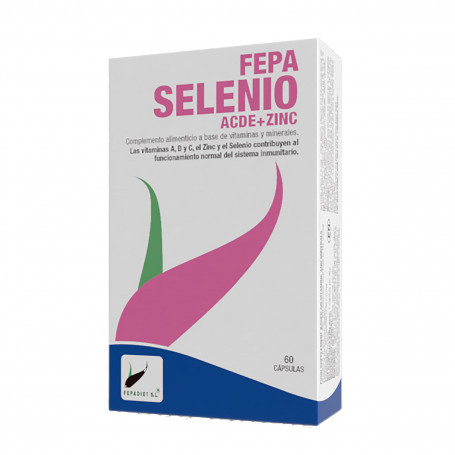 Fepa - Selenio ACDE + Zinc 30 cápsulas. Fepadiet