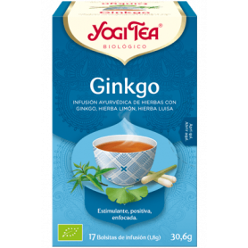 Yogi Tea Ginkgo, 17 bolsitas de infusiones Bio.