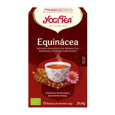 Yogi Tea Echinacea, 17 bolsitas de infusiones Bio.