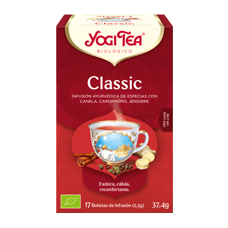 Yogi Tea Clásica, 17 bolsitas de infusiones Bio