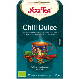 Yogi Tea Chili Dulce, 17 bolsitas de infusiones Bio