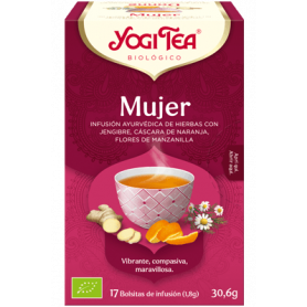 Yogi Tea Mujer, 17 bolsitas de infusiones Bio.