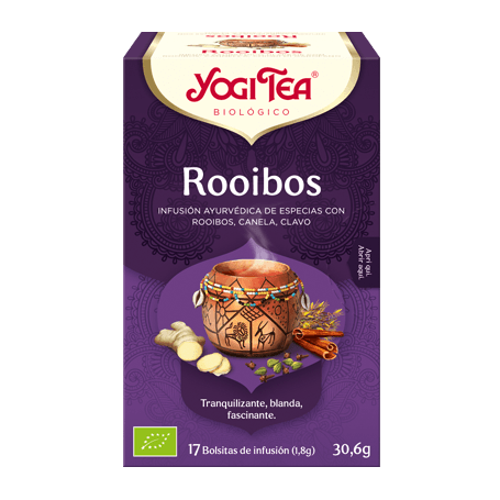 Yogi Tea Rooibos, 17 bolsitas de infusiones Bio.