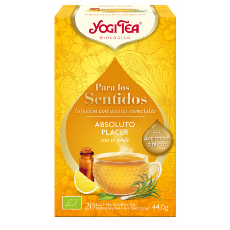 Yogi Tea Sentidos Placer Absoluto, 17 bolsitas de infusiones Bio.