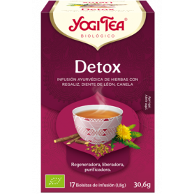 Yogi Tea Detox, 17 bolsitas de infusiones Bio.