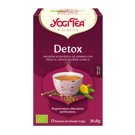 Yogi Tea Detox, 17 bolsitas de infusiones Bio.