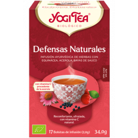 Yogi Tea Defensas Naturales, 17 bolsitas de infusiones Bio.