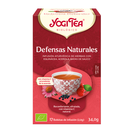 Yogi Tea Defensas Naturales, 17 bolsitas de infusiones Bio.