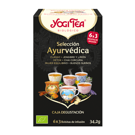 Yogi Tea Ayurvédica, 17 bolsitas de infusiones Bio.