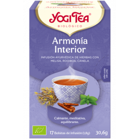 Yogi Tea Clama Interior, 17 bolsitas de infusiones Bio.