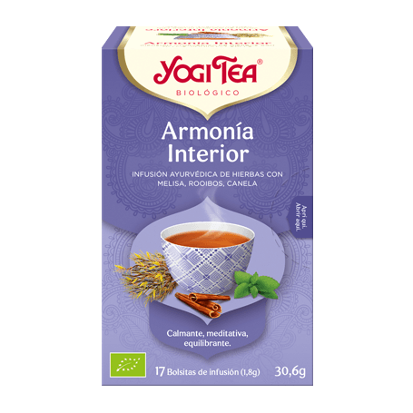 Yogi Tea, Armonía Interior, 17 bolsitas de infusiones Bio.