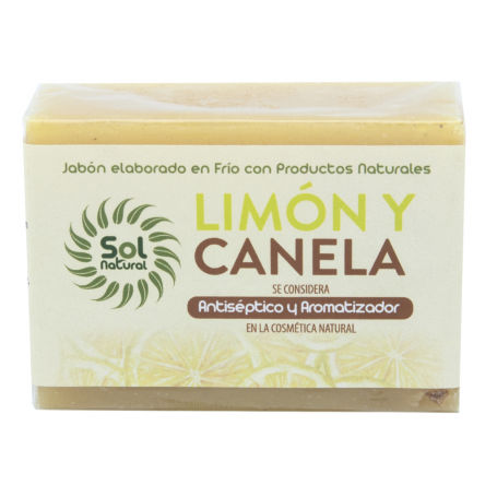 Jabón Natural de Limón y Canela 100 gramos. Solnatural