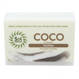 Jabón Natural de Coco 100 gramos. Solnatural