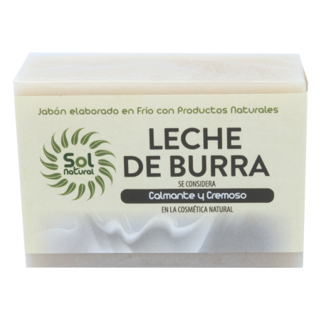 Jabón Natural de Leche de Burra 100 gramos. Solnatural