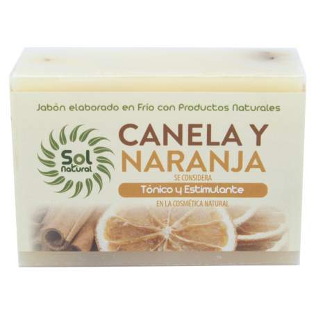 Jabón Natural de Canela y Naranja 100 gramos. Solnatural