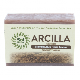 Jabón Natural de Arcilla 100 gramos. Solnatural