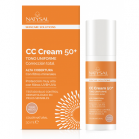 CC Cream Fps 50+ 30 ml. tono medio. Natysal