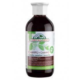 Champú Cabellos Castaños 300 ml. Henna, Keratina Vegetal Y Aloe Vera. Corpore Sano