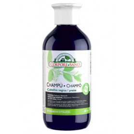 Champú Cabellos Negros Henna 300 ml. Keratina Vegetal Y Aloe Vera. Corpore Sano